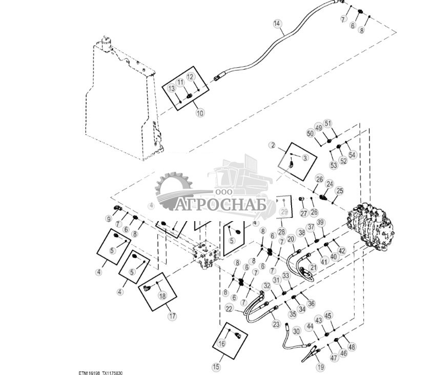 Гидравлическая система клапана выбора схемы включения сервоуправления ( - 303523) - ST816182 581.jpg